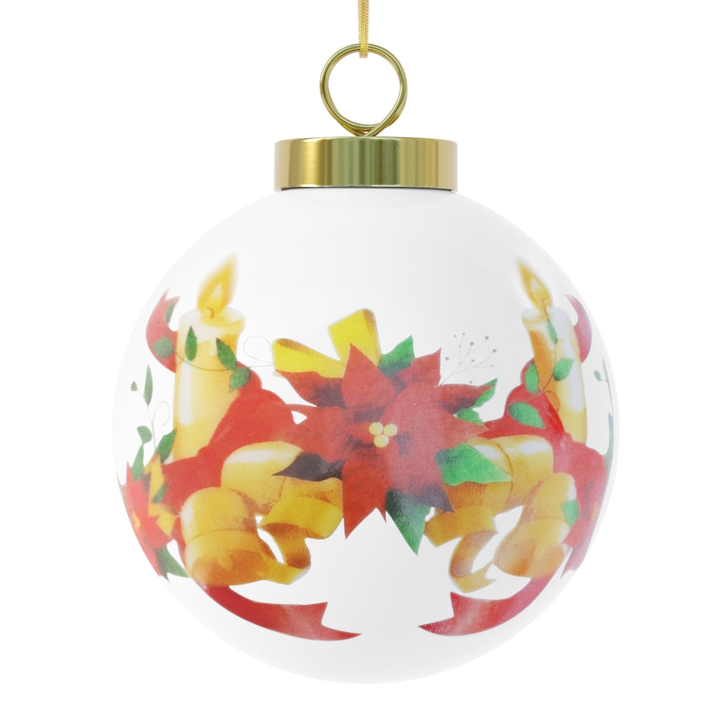 Monarch Love - Christmas Ball Ornament