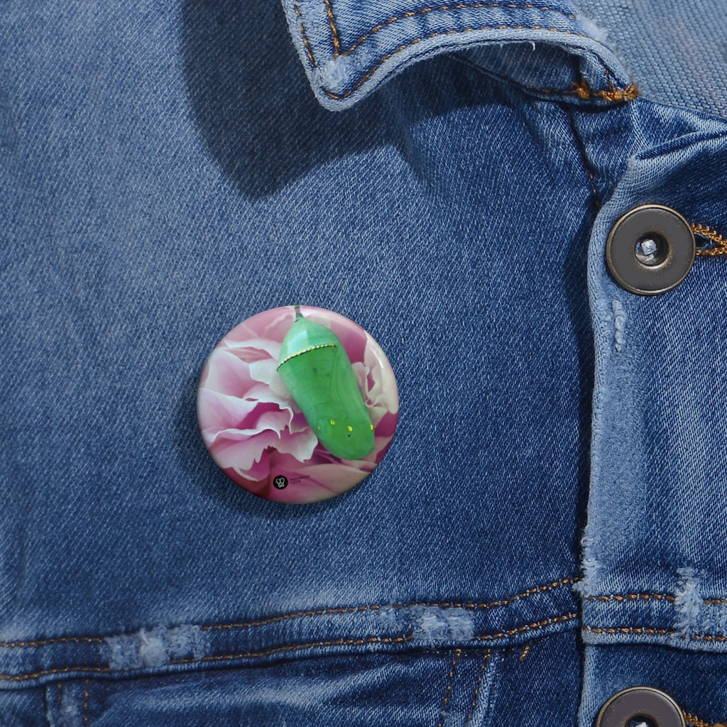 Monarch Love - Chrysalis - Pin Button