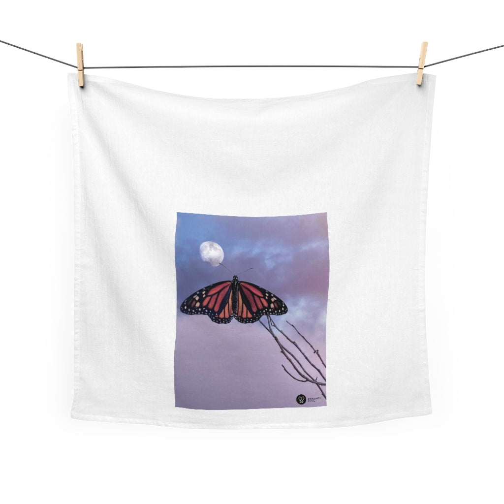 Monarch - Butterfly and the Moon - Tea Towel