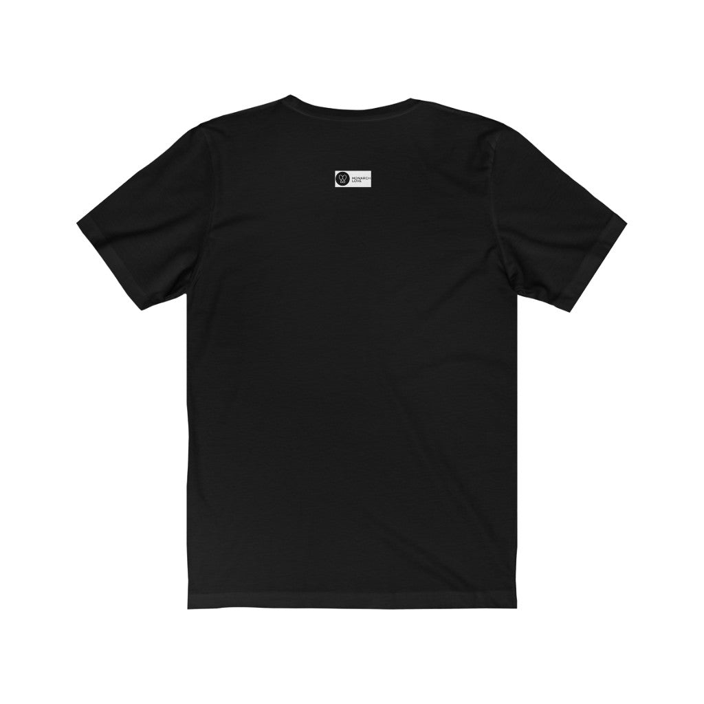 Monarch Love - Black Unisex Jersey Short Sleeve Tee