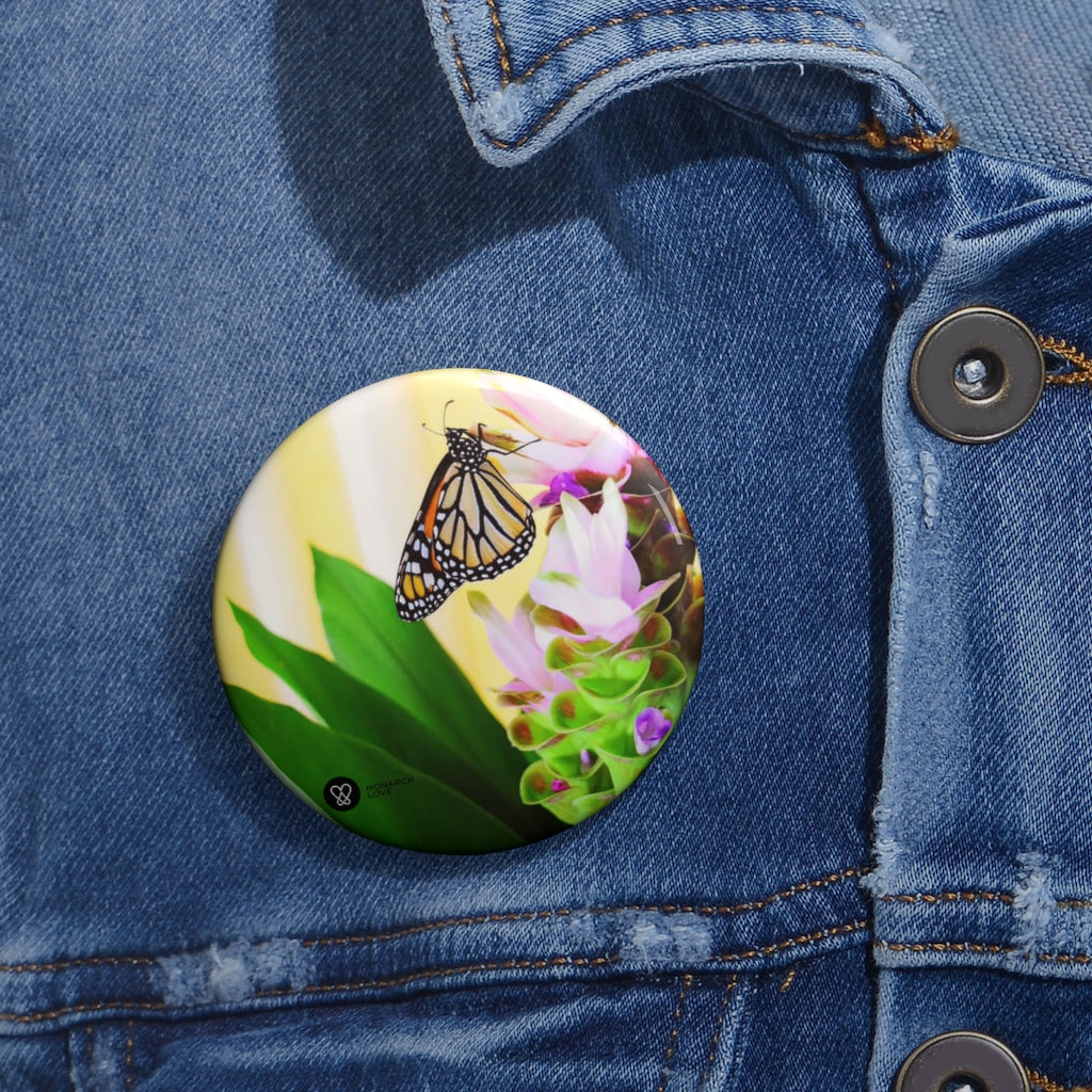 Monarch Love - Butterfly - Pin Button