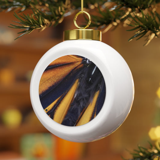 Monarch Love - Christmas Ball Ornament