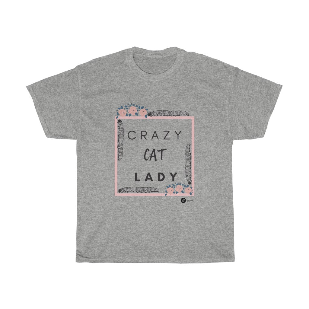 Monarch Love - Crazy Cat Lady - Heavy Cotton Tee