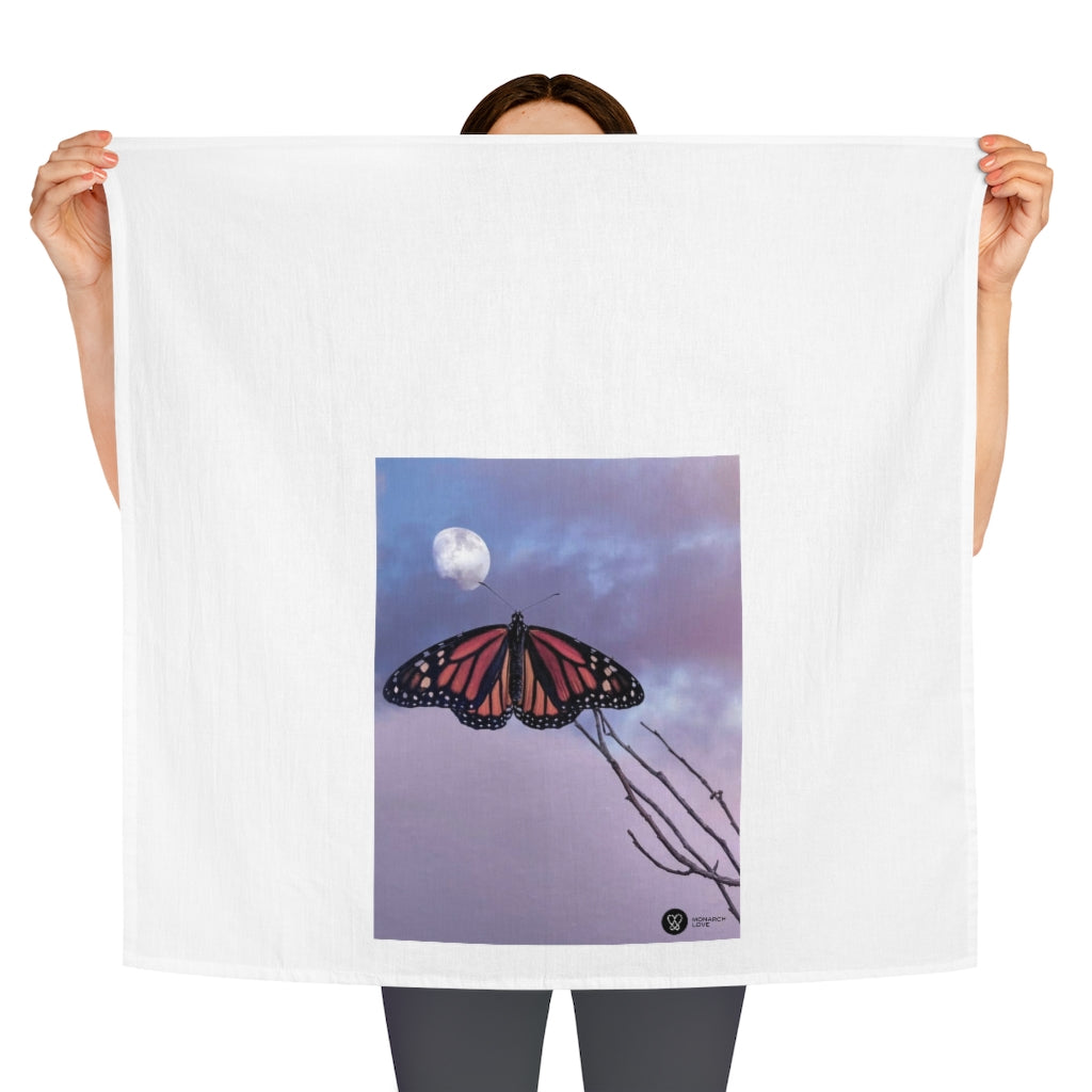 Monarch - Butterfly and the Moon - Tea Towel