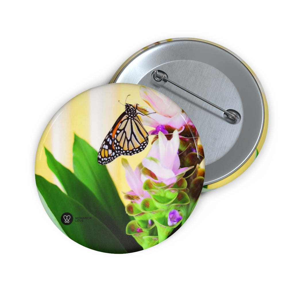 Monarch Love - Butterfly - Pin Button