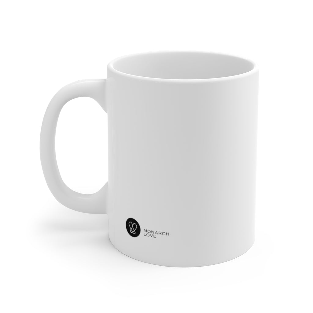 Monarch Love - Life is Better with a Cat - White Ceramic Mug