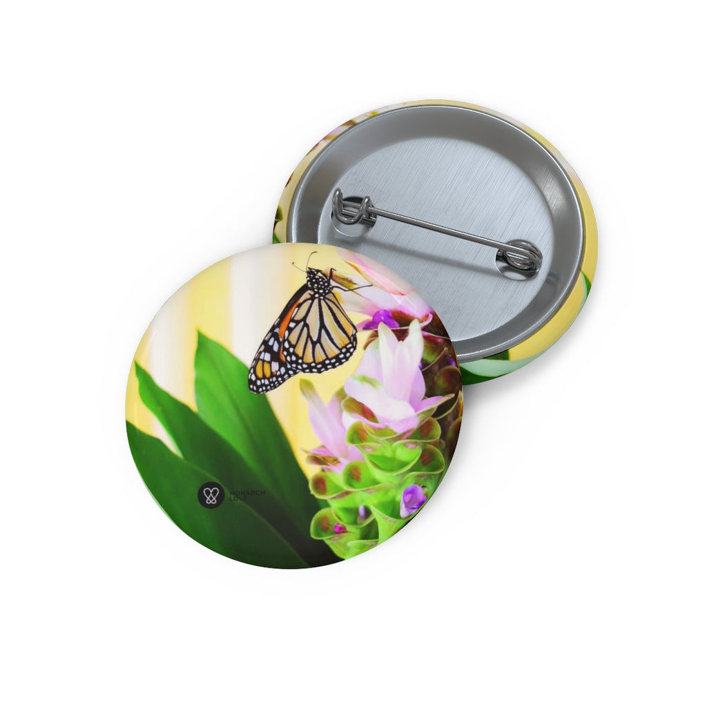 Monarch Love - Butterfly - Pin Button