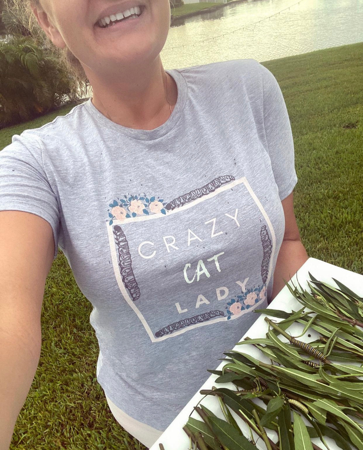 Monarch Love - Crazy Cat Lady - Heavy Cotton Tee