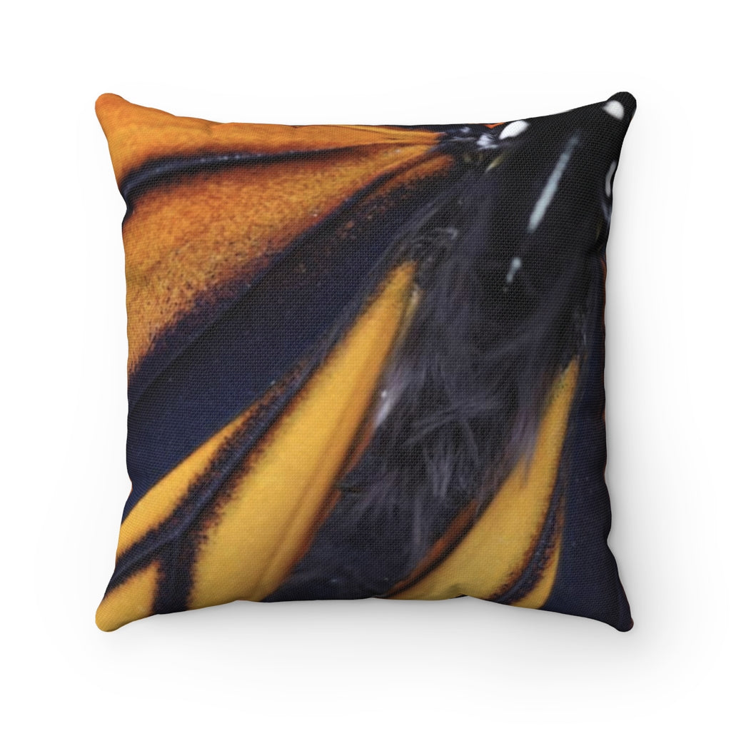 Monarch Love - Fluffy Butterfly - Spun Polyester Square Pillow