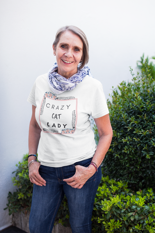 Monarch Love - Crazy Cat Lady - Heavy Cotton Tee