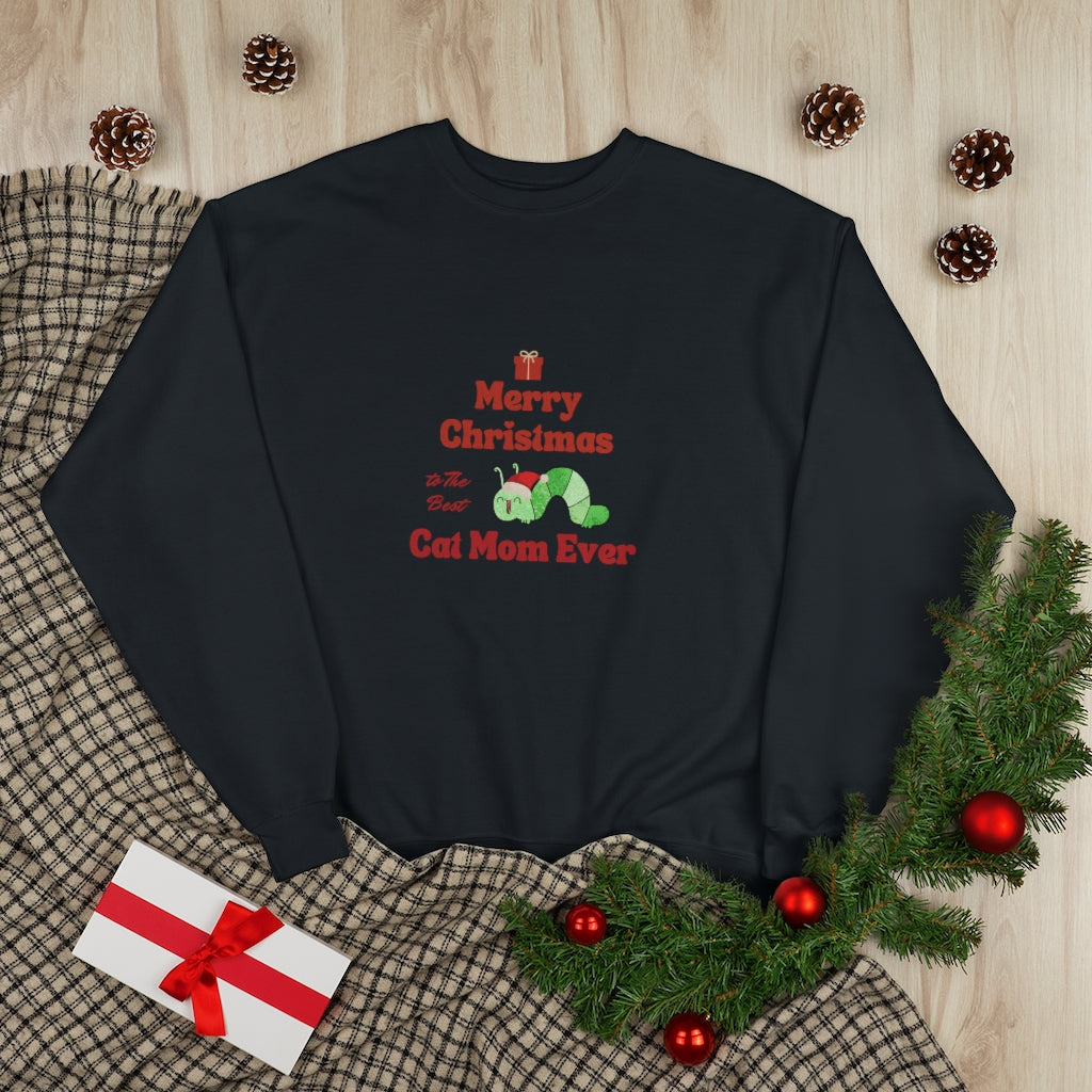 Monarch Love - Best Cat Mom Ever - EccoSmart® Crewneck Sweatshirt