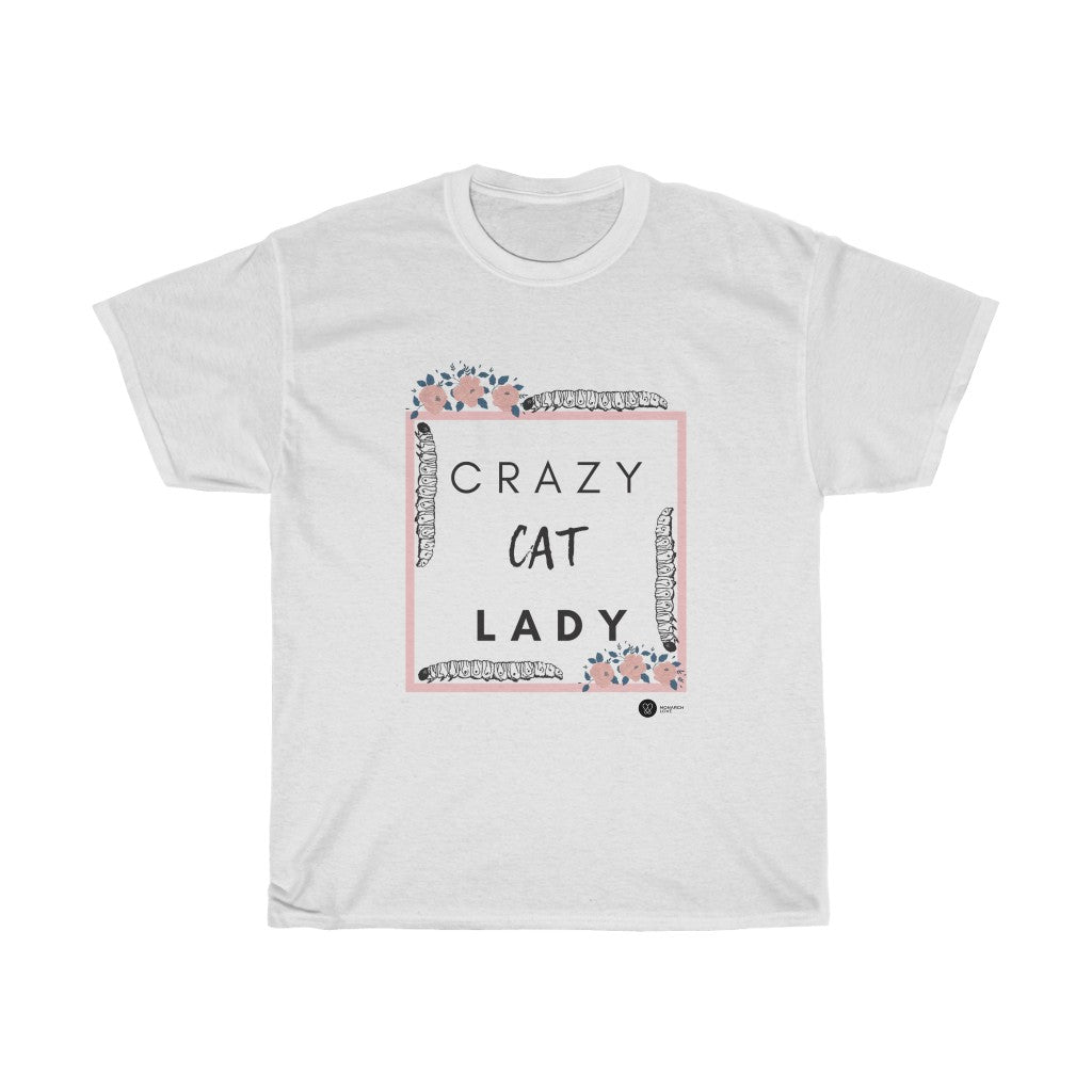 Monarch Love - Crazy Cat Lady - Heavy Cotton Tee