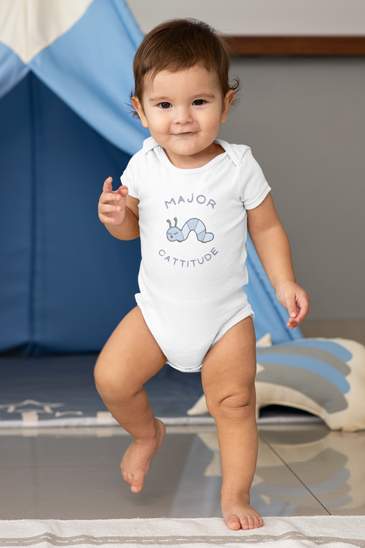 Monarch Love - Major Cattitude - Infant Fine Jersey Bodysuit